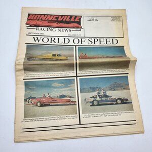 Bonneville Racing News September 1993 Volume IV Issue IV Newspaper a